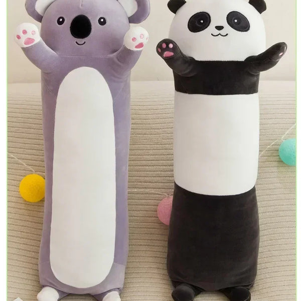 New Children's Long Pillow Panda Doll Plush Toy Big Koala Animal Doll Living Room Ornaments