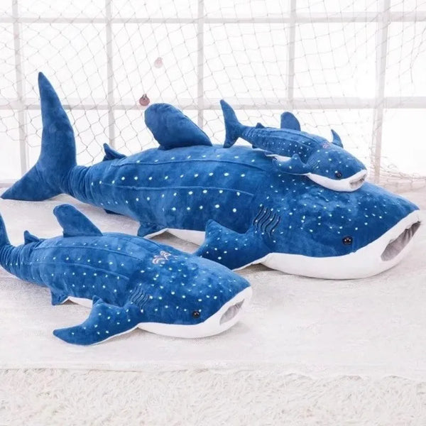 Large Whale Shark Body Pillow Long Cute Fish Stuffed Doll Sofa Decorative Plush Body Pillow