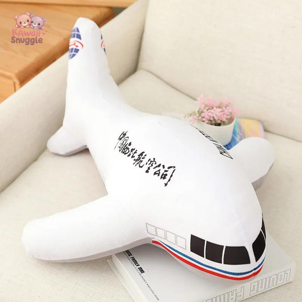 Large Size Simulation Airplane Plush Toys – Soft & Cozy Aircraft Pillow!