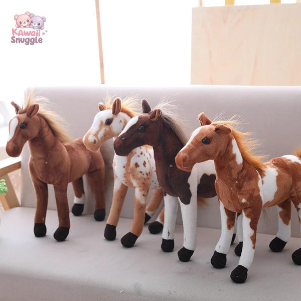 Plush Lifelike Horse Toy Stuffed Animal