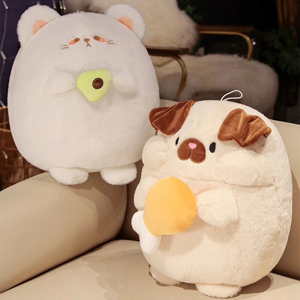 Cartoon Cat Dog Plush Toy – The Cutest Huggable Duo for Kids and Animal Lovers