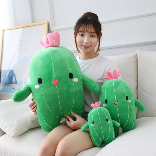 Cartoon Cactus Plush Toys Kawaii Stuffed Soft Plant Dolls
