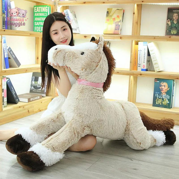 Big Size Cute Lying Horse Plush Toys