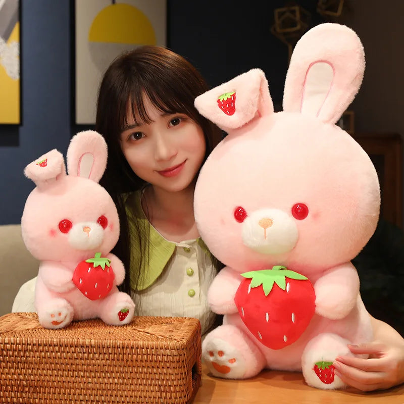 Cute Stuffed Rabbit Plush Toy – Kawaii Bunny Soft Doll for Kids & Gift Lovers