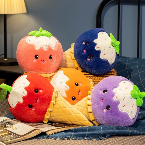 Cartoon Ice cream Plush Toy Stuffed Food Snack ice-cream Cone Pillow Cushion