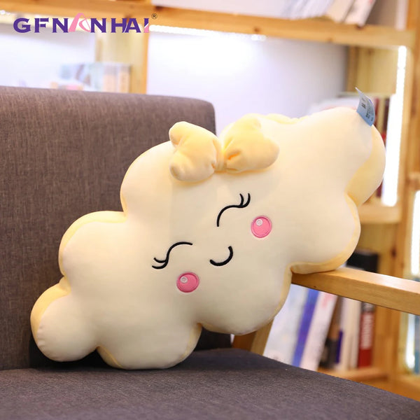 Kawaii Cloud Plush Pillow – A Smile From the Skies