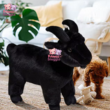 Real Life White Black Goat Soft Toy – A Cuddly Farmyard Friend Kawaii Snuggle