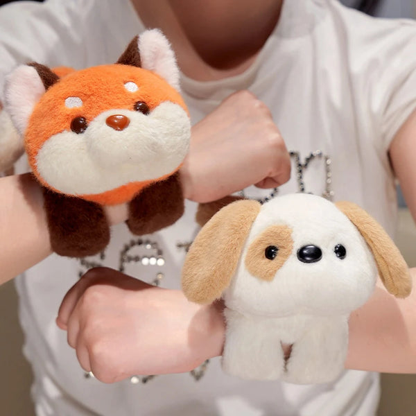 Cute Animal Slap Snap Wrap Wristband – Plush Hand Ring Toy for Creative, Funny Kids' Gifts