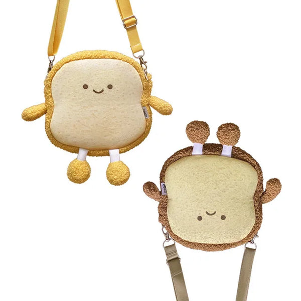 Simulation Kawaii Bread Toast Backpack Plush Toy – A Deliciously Cute Carry Buddy