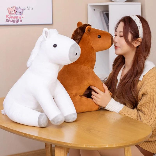Simulation Sitting Horse Plush Toys