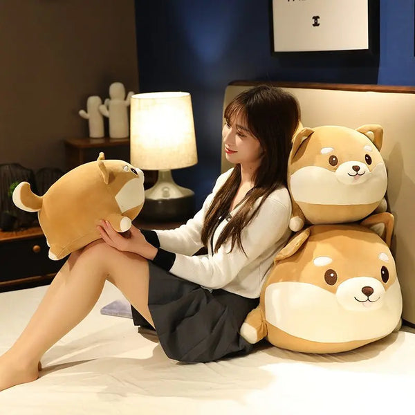 Giant Corgi Dog Plush Pillow – Soft Shiba Inu Gift for Kids