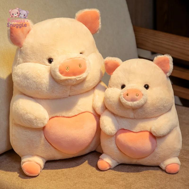 Squishy Pig With Heart Plush Doll