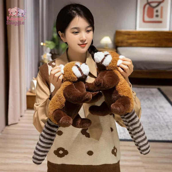 Realistic Stuffed Red Panda Animals Cute Raccoon Plush Toy