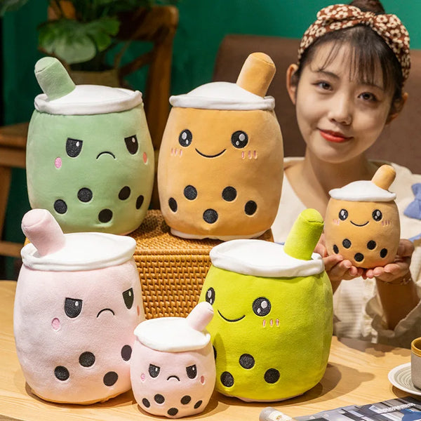 Reversible Bubble Tea Plush Toy – A Sweet Sip of Surprise