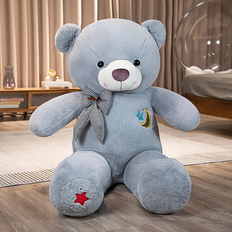60-80cm Kawaii Star Moon Teddy Bear Plush Toy Giant Stuffed Animals Birthday Valentines Day Gift Soft Pillow Dolls Grilfriend