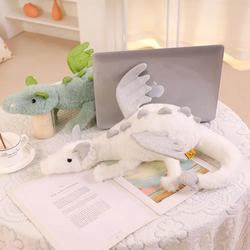 Flying Dragon Long Doll Plush Toy Stuffed Fantastic Giant Cartoon Animal Plushie