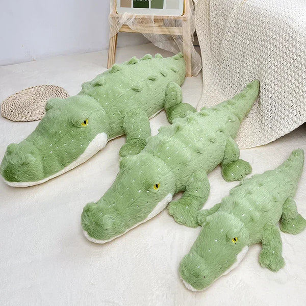 Soft Crocodile Plush Toy Green Sofa Pillow