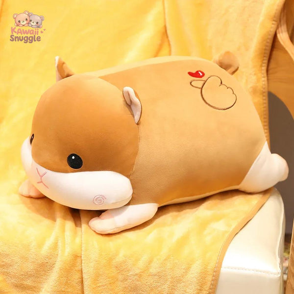 Pig Hamster Plush Pillow With Soft Blanket