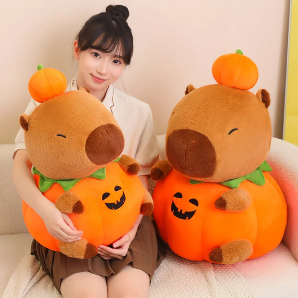 Capybara Pumpkin Clothes Cosplay Halloween Ornament Stuffed Plush Toy