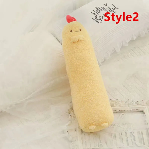 Cute Sumikko Gurashi Plush Toy Pendant Shrimp Long Body Tempura Pillow