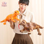 Lifelike Green Brown Lizard Plush Toy - Realistic Stuffed Animal Dolls
