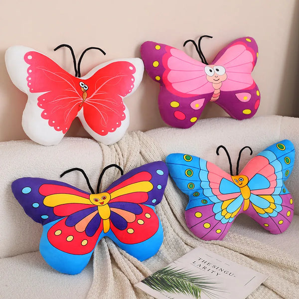 Beautiful Simulation Soft Butterfly Plush Pillow Toy