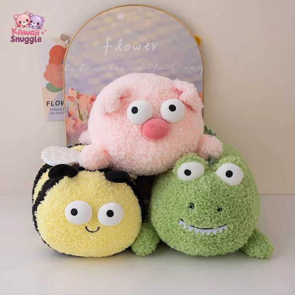 Crocodile Unicorn Pig Plush – A Magical Trio in One! Kawaii Snuggle