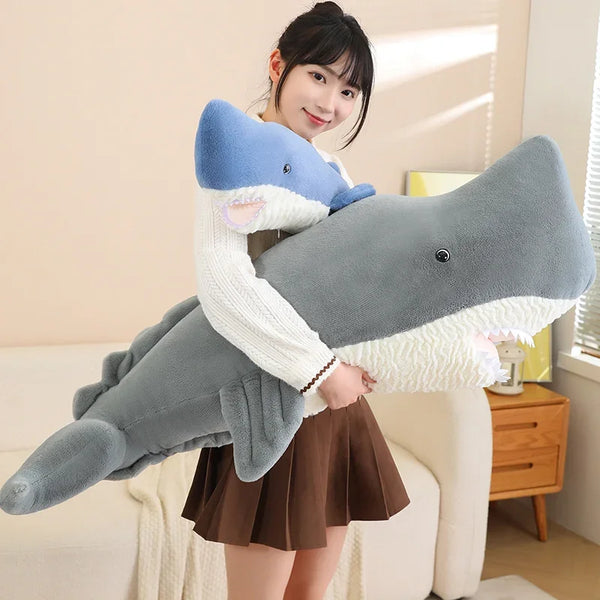 Lifelike Sperm Whale Plush Toy – Soft Sea Animal Cushion