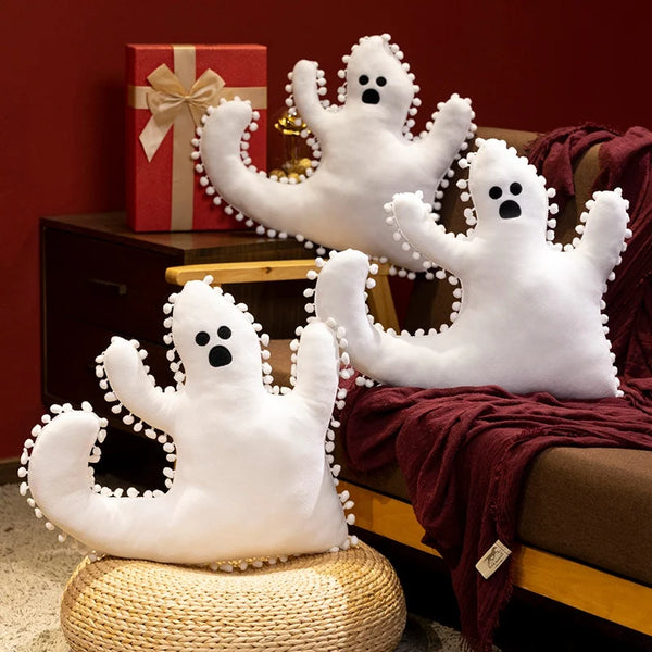 Cute Halloween Ghost Pillow Plush – Soft Decorative Toy Gift