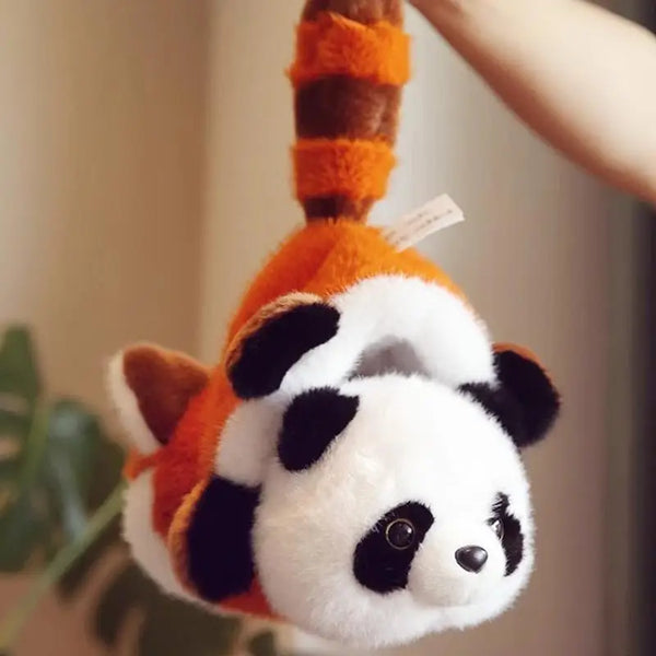 Double Sided Plush Cute Panda – Reversible Red Panda Stuffed Animal for Kids & Home Decor