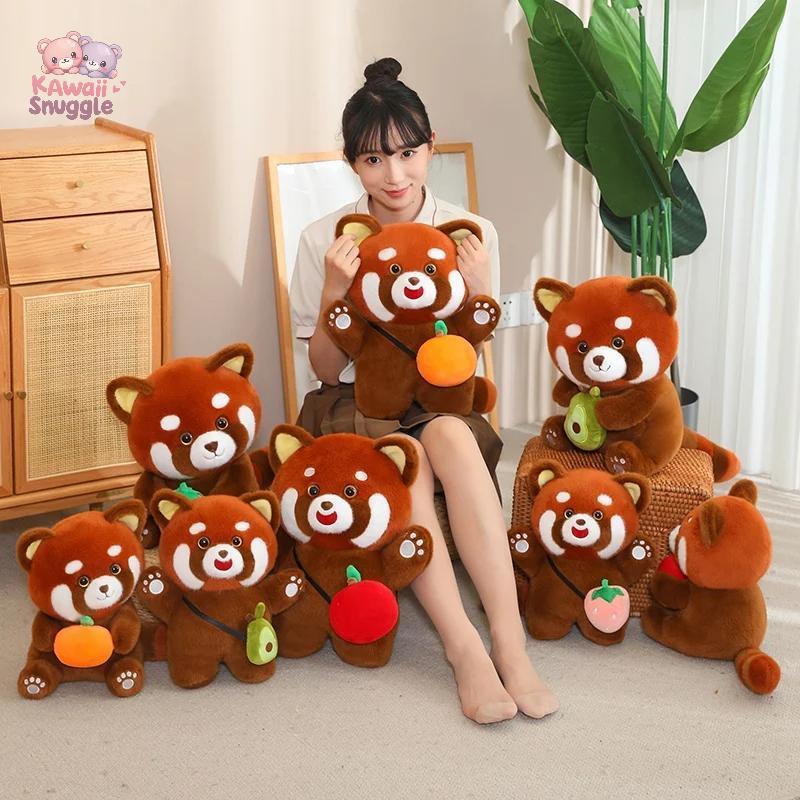 Kawaii Red Pandas Raccoon Plush Toy – The Cutest Forest Friend!