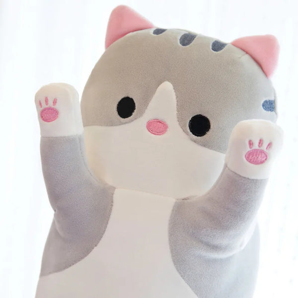 Funny Joy Cute Soft Long Cat Plush Toys Pause Office Nap Pillow Bed Sleep Home Decor
