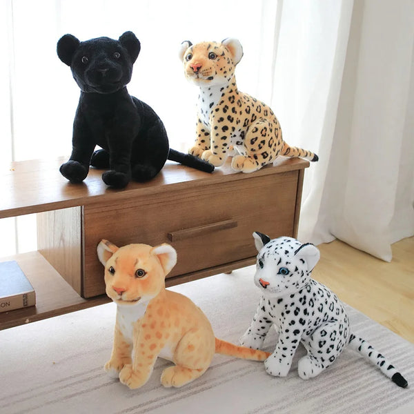 Simulation Snow Leopard Cheetah Plush Toy – Wild Hearts, Soft Touch