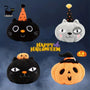 Funny Halloween Pumpkin Black Cat Plush Kawaii Clown Pumpkin Toy Doll Pumpkin Wizard Stuffed Pillow Halloween