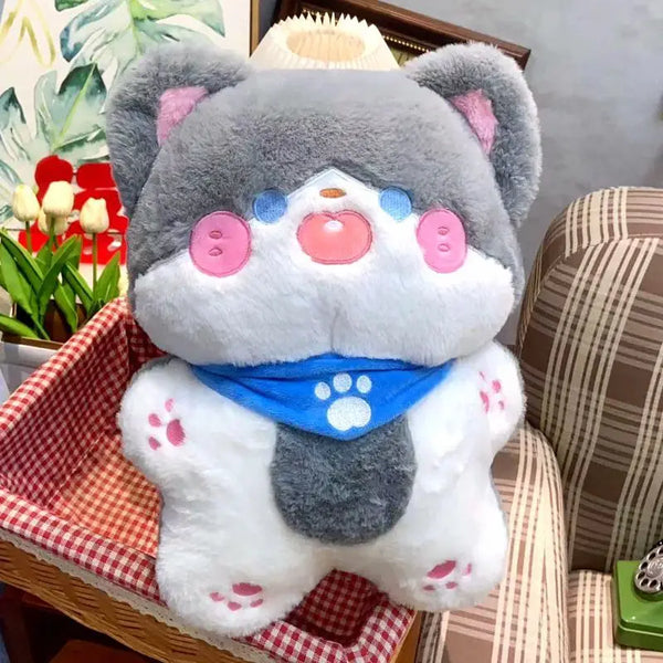 Kawaii Luna Cat Plush Toy – Soft, Adorable, and Perfect for Kids and Christmas Gifts