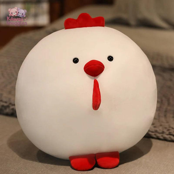 Cartoon Soft Pillow Toys - Cute Stuffed Yellow Round Chick
