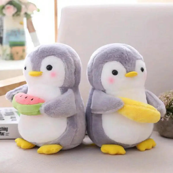 Creative Cudding Fruit Penguin Plush Stuffed Toys Cute Couple Penguin Plush