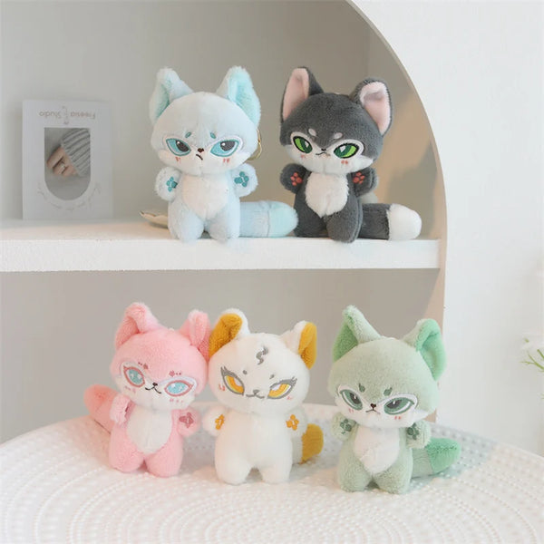 Kawaii Magic Starry Wings Sheep Plushie Keychain – Small Animal Pendant Plush for Bags & Gifts