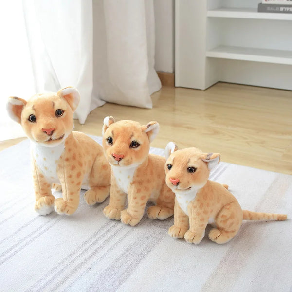 Simulation Snow Leopard Cheetah Plush Toy – Wild Hearts, Soft Touch