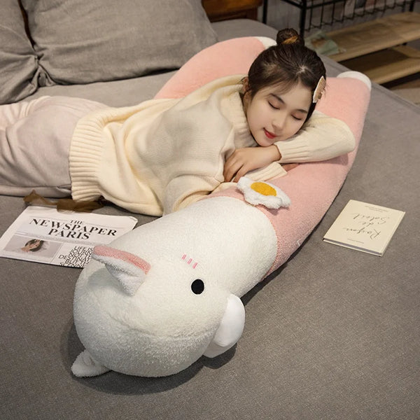 Cartoon Llama Alpaca Plush Toy Stuffed Soft Long Plush Lifelike Alpaca Sheep Hug Throw Pillow Animals Nap Sleeping Pillow Decor