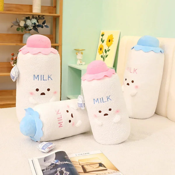 Adorable Milk Bottle Shaped Stuffed Pillow Kawaii Soft Plush Toys Baby's Bottle Doll For Boys And Girls Christmas Birthday Gifts