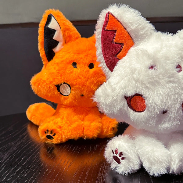 Kawaii 17cm Bat, Sheep & Cat Plush Trio – Cute Skeleton-Themed Animal Toys for Kids | Kawaii Snuggle