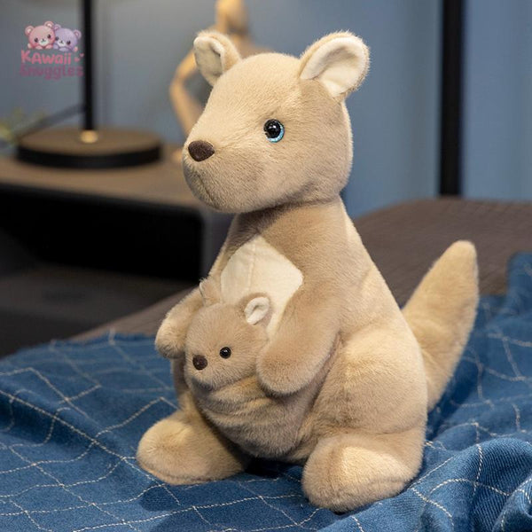 Kangaroo Plush Toy – A Cute Mother & Baby Duo
