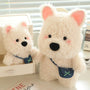 Nice White Dog Satchel With Long Hair Super Soft Dolls