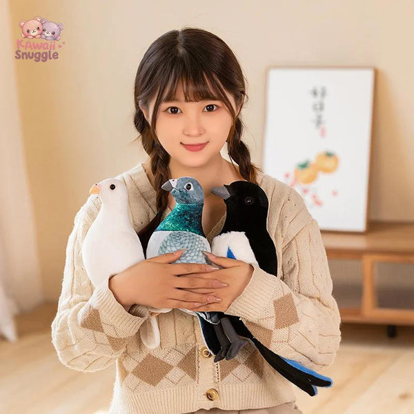 New Simulation Pigeon Plush Toy – Peace Dove Bird Doll Kawaii Snuggle