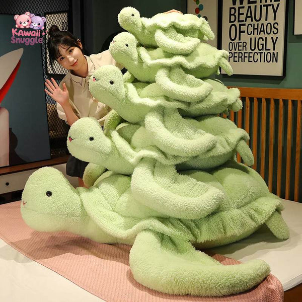 Giant Plush Turtle Pillow – Soft & Cozy Comfort