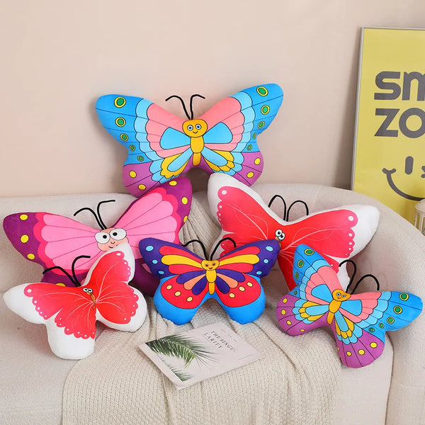 Beautiful Simulation Soft Butterfly Plush Pillow Toy