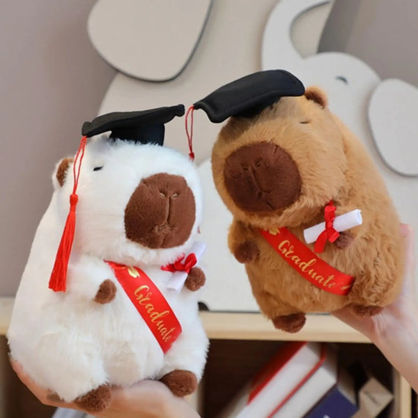 Capibara de peluche de juguete, capibara de peluche, regalo de graduación, vestido elegante, juguete de peluche para fiesta
