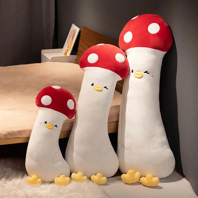Long Giant Soft Stuffed Plants Vegetables Mushroom Eggplant Broccoli Carrot Chicken Cosplay Toys