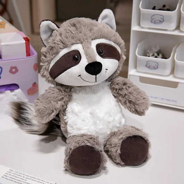 Cute Three Colours Raccoon Plush Toys Simulation Northern Raccoon
